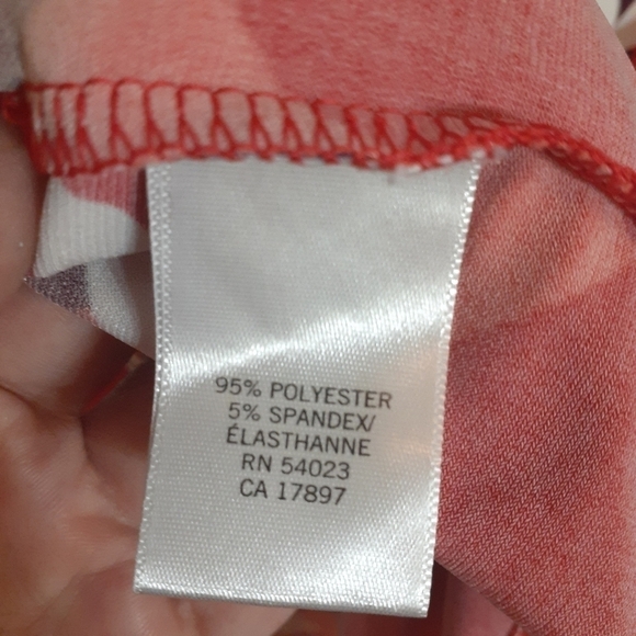 BANANA Republic Womens Dress Shift Red Maroon Geometric Dopamine Stretchy Medium - Picture 6 of 15